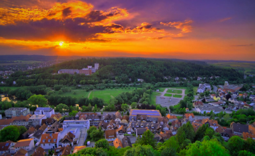 Ein Blick über Frankenberg Eder in Nordhessen.